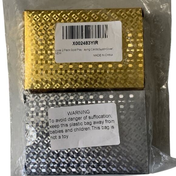 24K Gold Foil Playing Cards Silver & Gold Certificate of Authenticity included - Picture 5 of 5